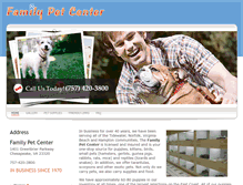 Tablet Screenshot of familypetcenterva.com